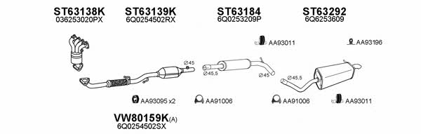  800625 Exhaust system 800625