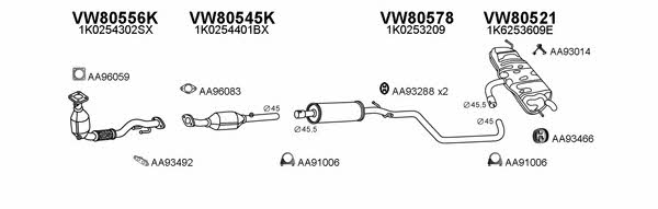  800627 Exhaust system 800627