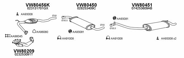  800638 Exhaust system 800638