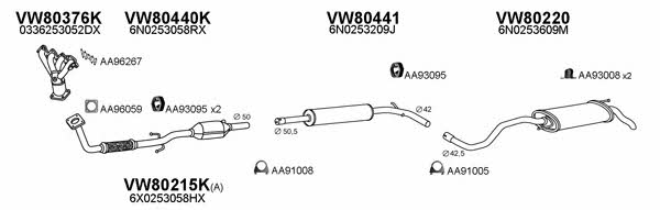  800649 Exhaust system 800649