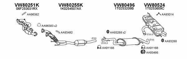  800663 Exhaust system 800663