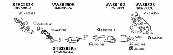  800664 Exhaust system 800664