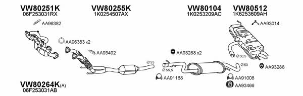  800665 Exhaust system 800665