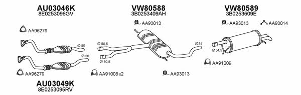  800669 Exhaust system 800669