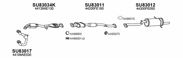 830003 Exhaust system 830003