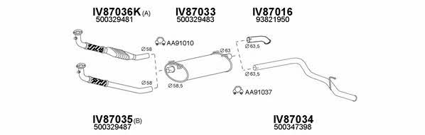  870013 Exhaust system 870013