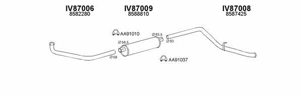  870016 Exhaust system 870016