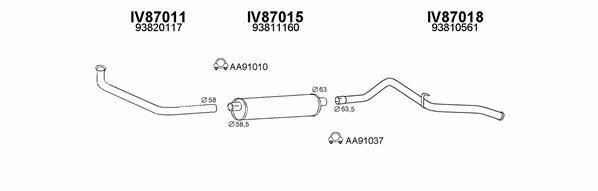  870018 Exhaust system 870018