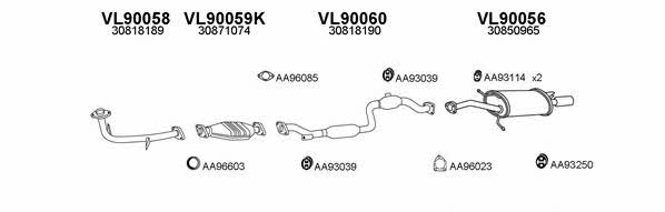  900016 Exhaust system 900016