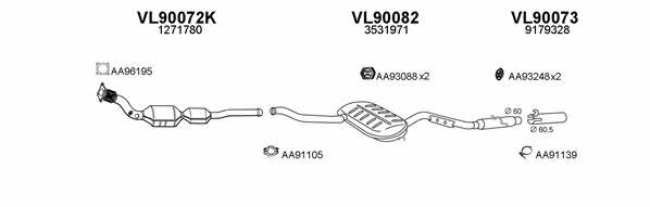  900025 Exhaust system 900025