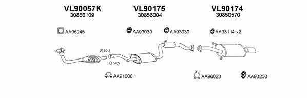  900032 Exhaust system 900032