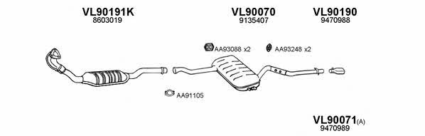  900043 Exhaust system 900043
