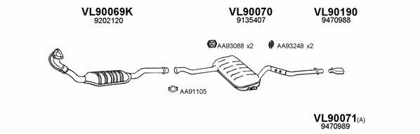  900044 Exhaust system 900044