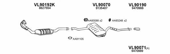  900045 Exhaust system 900045