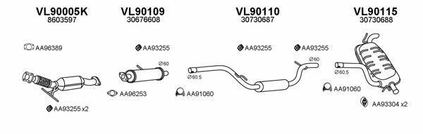  900056 Exhaust system 900056