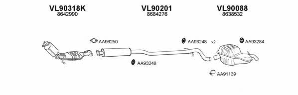 Veneporte 900071 Exhaust system 900071