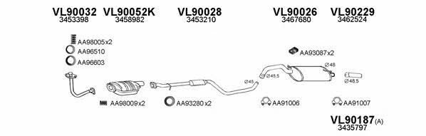  900079 Exhaust system 900079