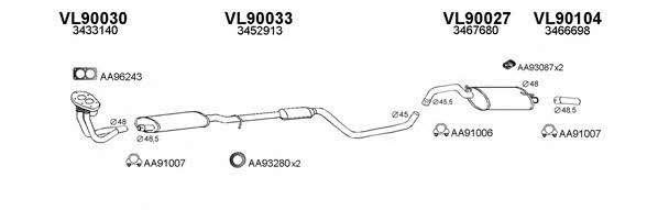 900087 Exhaust system 900087