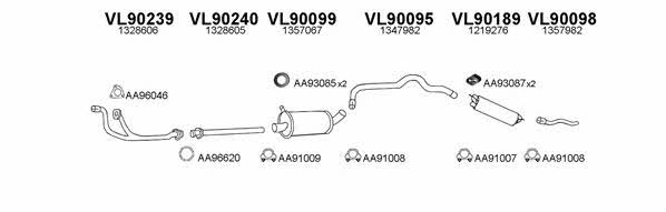  900097 Exhaust system 900097