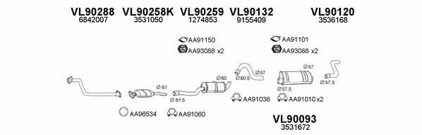  900101 Exhaust system 900101