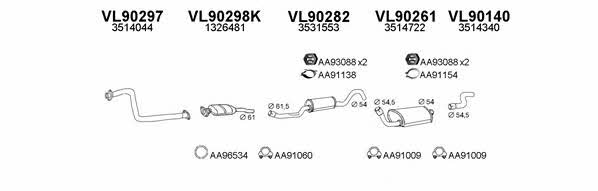  900102 Exhaust system 900102