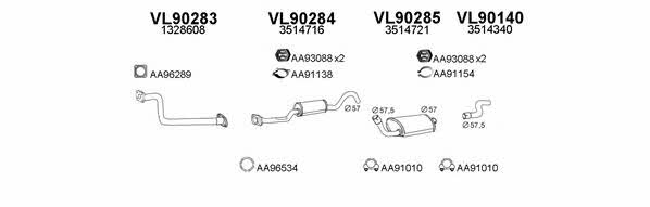  900106 Exhaust system 900106