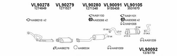  900109 Exhaust system 900109