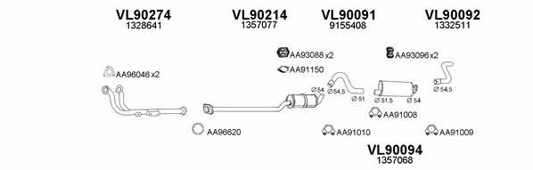  900111 Exhaust system 900111