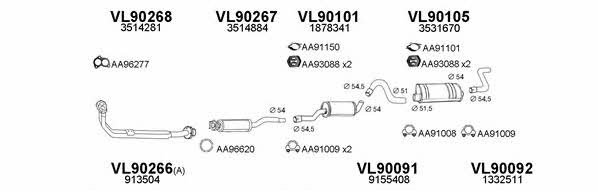 Veneporte 900120 Exhaust system 900120