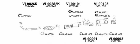  900122 Exhaust system 900122