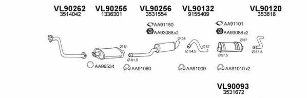  900125 Exhaust system 900125