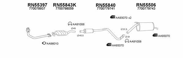  550306 Exhaust system 550306
