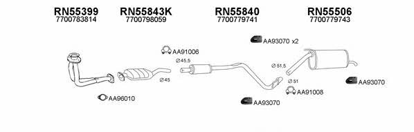  550307 Exhaust system 550307