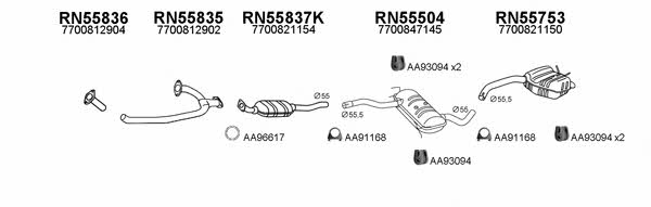 Veneporte 550332 Exhaust system 550332