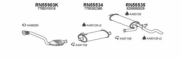 550361 Exhaust system 550361