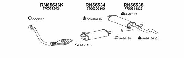  550380 Exhaust system 550380