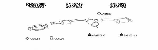  550392 Exhaust system 550392