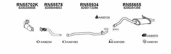 Veneporte 550394 Exhaust system 550394