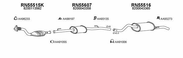  550397 Exhaust system 550397