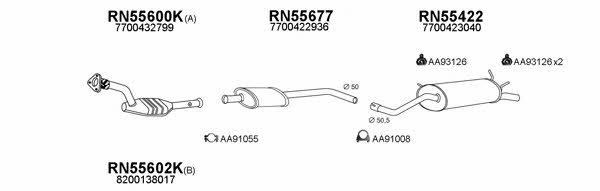  550402 Exhaust system 550402
