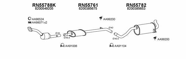  550403 Exhaust system 550403