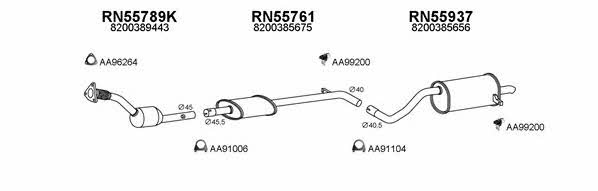  550407 Exhaust system 550407