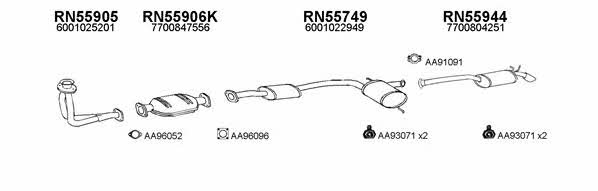  550410 Exhaust system 550410