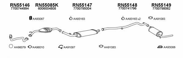  550469 Exhaust system 550469