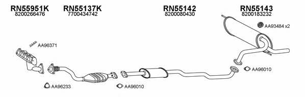  550472 Exhaust system 550472
