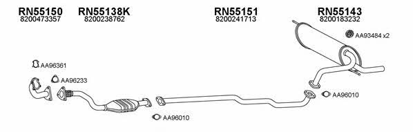  550474 Exhaust system 550474