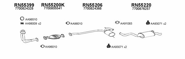  550478 Exhaust system 550478