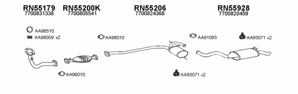  550480 Exhaust system 550480