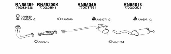 550481 Exhaust system 550481
