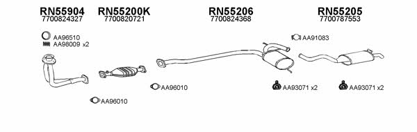  550482 Exhaust system 550482